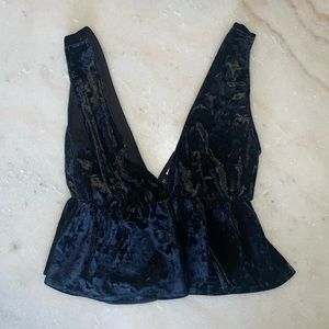Black Velvet Top